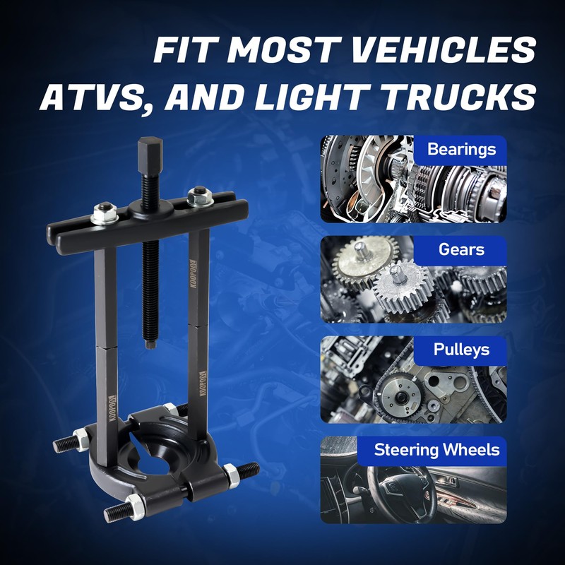 KOOPOOL 12-Piece Bearing Puller, Wheel Hub Puller Set, Wheel Bearing
