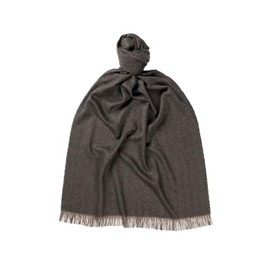 Glen Isla 100% Cashmere Summer Lightweight Scarf/Shawl - Grey | Made In Scotland