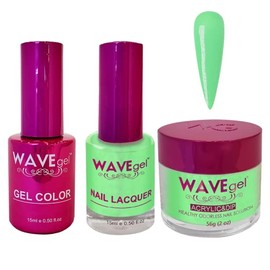 WAVEGEL Soak-Off Gel, Nail Lacquer & Acrylic/Dip Powder Matching Set - Princess Collection - #54 Frog Kiss