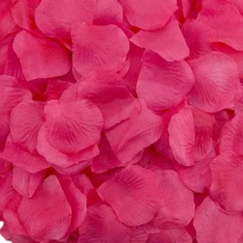 Fake Silk Rose Petals - 100/Bag (Fuschia)