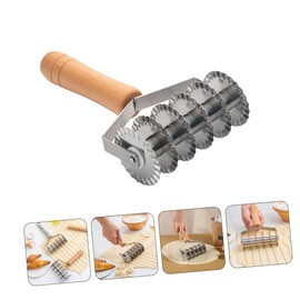 UPKOCH Stainless Steel Noodle Lattice Cutter Pastry Tool Pastry Wheel Diy Crust Cutter Pie Dough Lattice Cutter Panetonne Metal Cutter Stainless Steel Cutter Wood Bread Italy