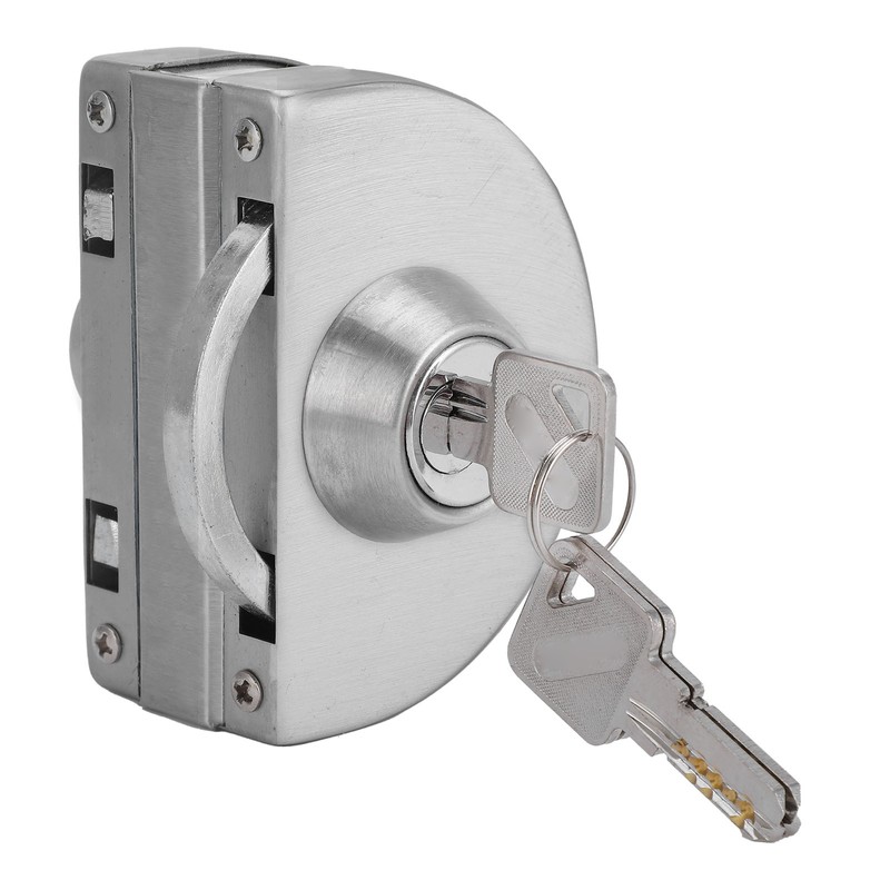 10‑12mm Thickness Glass Door Lock Stainless Steel Push Sliding Gate
