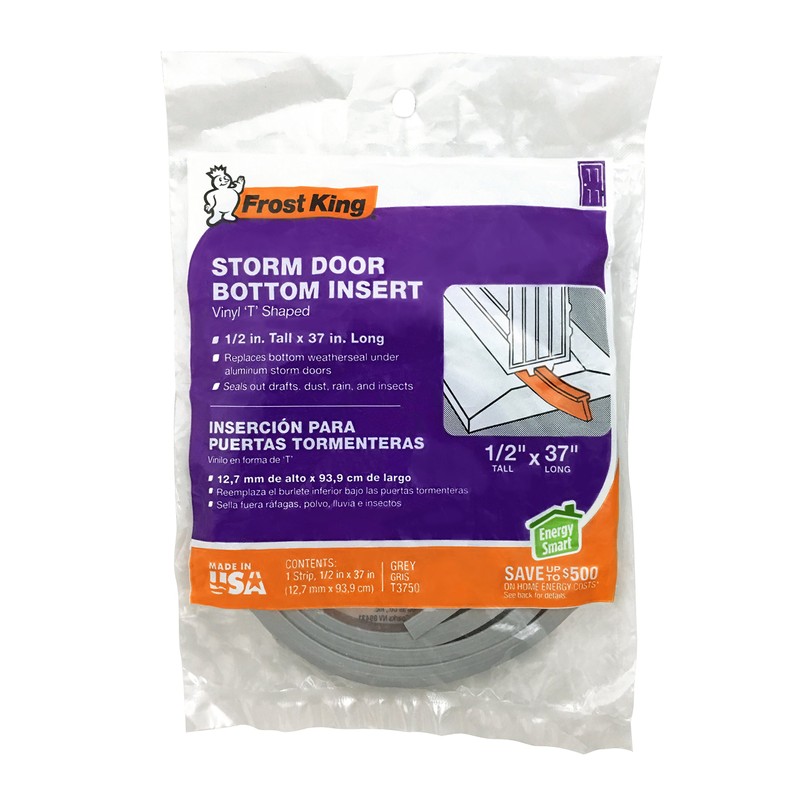 Frost King Thermwell T3750 37", Gray, Storm Door Bottom, Оnе