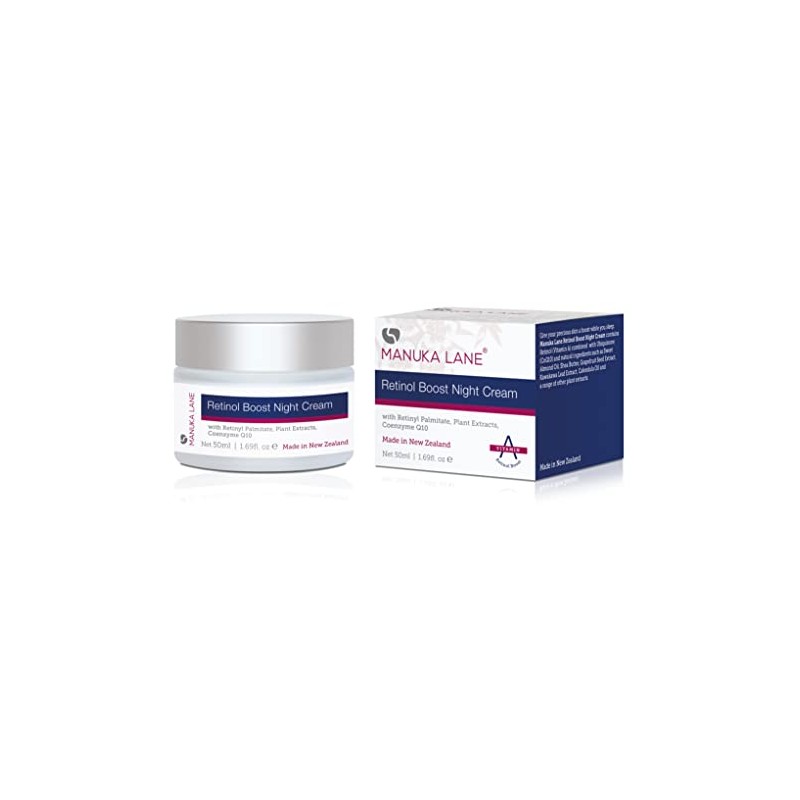 Manuka Lane Crema De Noche Retinol Boost Para Rostro Y