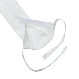 Aspen Creative 15015-12A, 4' Off White Jacquard Textured Fabric Cord & Chain Cover, Easy to Install for Lighting Fixture, Cable Management, Lamp Wire Cover, Set of 2