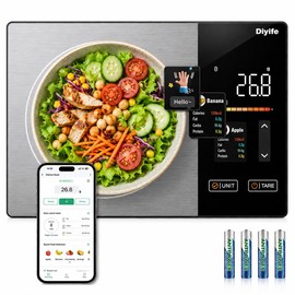 Diyife Smart Food Scale with Nutritional Calculator, 50 Foods Preload