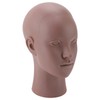 Female Bald Head Mannequin PVC Soft Rubber Human Skin Texture