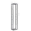 vidaXL Heavy-Duty Steel Firewood Rack - Large Rectangular Log Storage