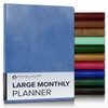 Gallery Leather Large Monthly Planner 2026, Elegantly Bound Calendar Planner