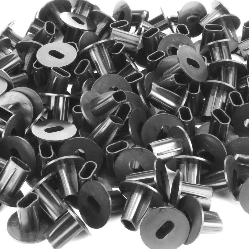 Skywalker Dual Feed-Through Cable Bushings 100 Pieces (Black)