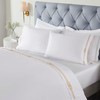 SUPERIOR Embroidered Cotton Bed Sheet Set, 1 Elastic Deep Pocket