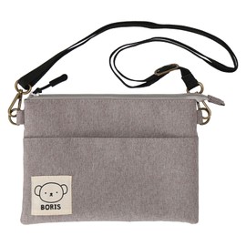 Miffy 30601502 Shoulder Pouch, Horizontal Type, Shoulder Pouch, Women's, Gray Beige [B]