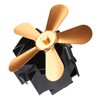 Wall Mounted Fireplace Fan 5 Blade Heat Powered Wood Stove