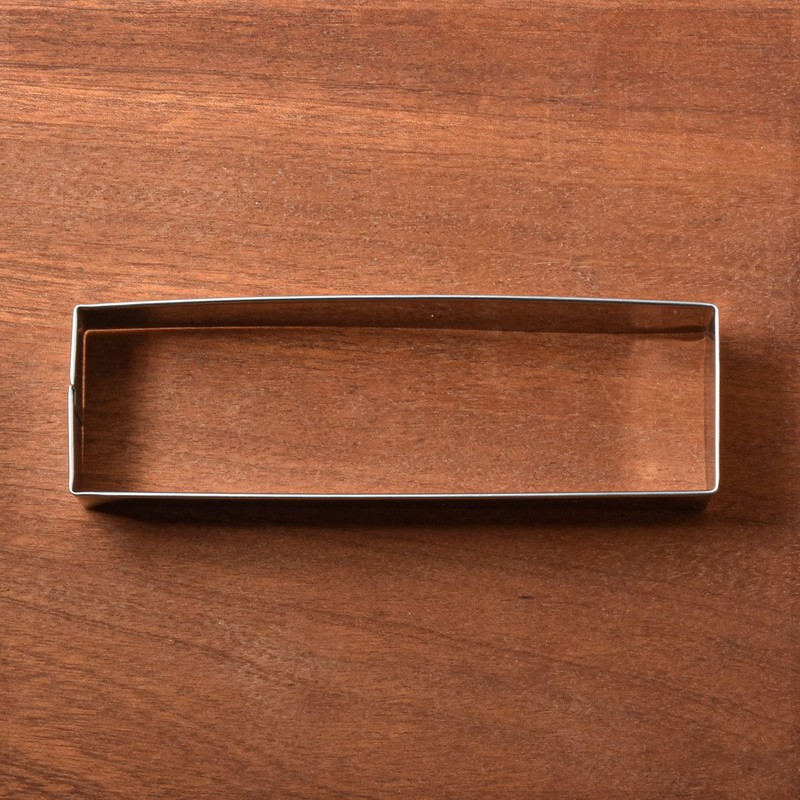 LILIAO Rectangle Cookie Cutter, Stainless Steel (5 x 1.5 inches)