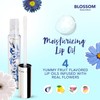 Blossom Scented Moisturizing and Hydrating Shimmer Sparkle Lip Oil, Infused