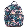 Vera Bradley Women's Cotton Small Backpack, Flamingo Garden, One Size