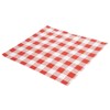 CL657 Red Gingham Greaseproof Paper, 250 mmx 250 mm (Pack