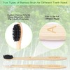 NUDUKO - Cepillos de dientes de bambú biodegradables, 10 piezas,