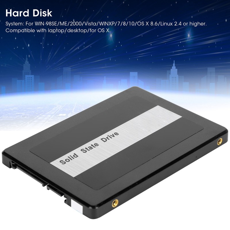 SSD Black Builtin Solid State Hard Disk Drive for Laptop