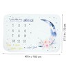 Mikinona 1pc Moon Milestone Blanket for Newborns Monthly Photo Blanket