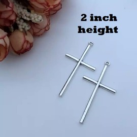 Fashion Jewelry HIS HER CROSS CHRISTIAN FAITH Pendant on 925 Plated Sterling Silver 20" Necklace