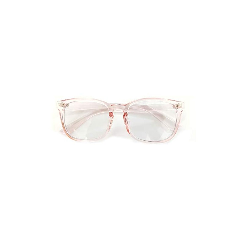 JUSLINK Blue Light Blocking Glasses for Women and Men (Pink)