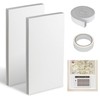 Flamorrow Window Air Conditioner Side Foam Panels, Indoor Window Air