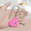 Gradleen 2PCS Rose Red 3.5 Inches Single Heart Lock with
