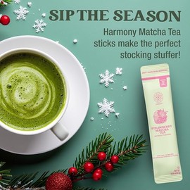Premium Japanese Matcha Strawberry Powder Sticks - Antioxidant Rich