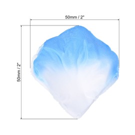 PATIKIL Artificial Rose Petals, 1200Pcs Fake Flowers Silk Petal Decoration Supplies for Romantic Night Wedding Party Event Decor, Light Blue White