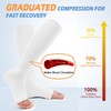 3 Pack Open Toe Compression Socks for Women and Men,