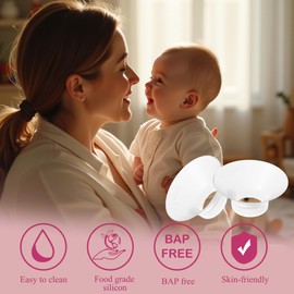 TOVVILD 19 mm/21 mm Flange Insert 4PCS, Compatible with 24mm Flange Momcozy M9 M6 M5 S12 Pro S9 Pro V1 Pro V2 Pro, for Elvie Stride/Willow/Parru/Spectra Flange Inserts