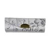 Lipstick Case with Elegant Paisley Design - Silver
