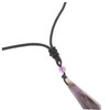KOMBIUDA Necklace with Natural Amethyst Crystal Pendant Delicate Hexagonal Design