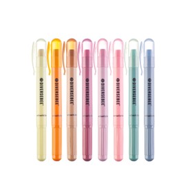 DIVERSEBEE Bible Highlighters and Pens No Bleed, 8 Pack Assorted Colors Gel Highlighters Set, Cute Bible Markers Study Journaling School Supplies and Accessories (Vintage)