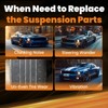 Tuningsworld Rear Upper Lower Tubular Control Arm Kit w/Hardware for