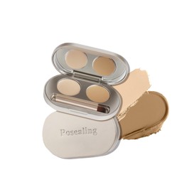 Gevlonecirly Creamy Texture Concealer Palette for Bears, Stains, Gliding Lines and Mouth Covers Eye Concealer, Face Concealer, Long Lasting