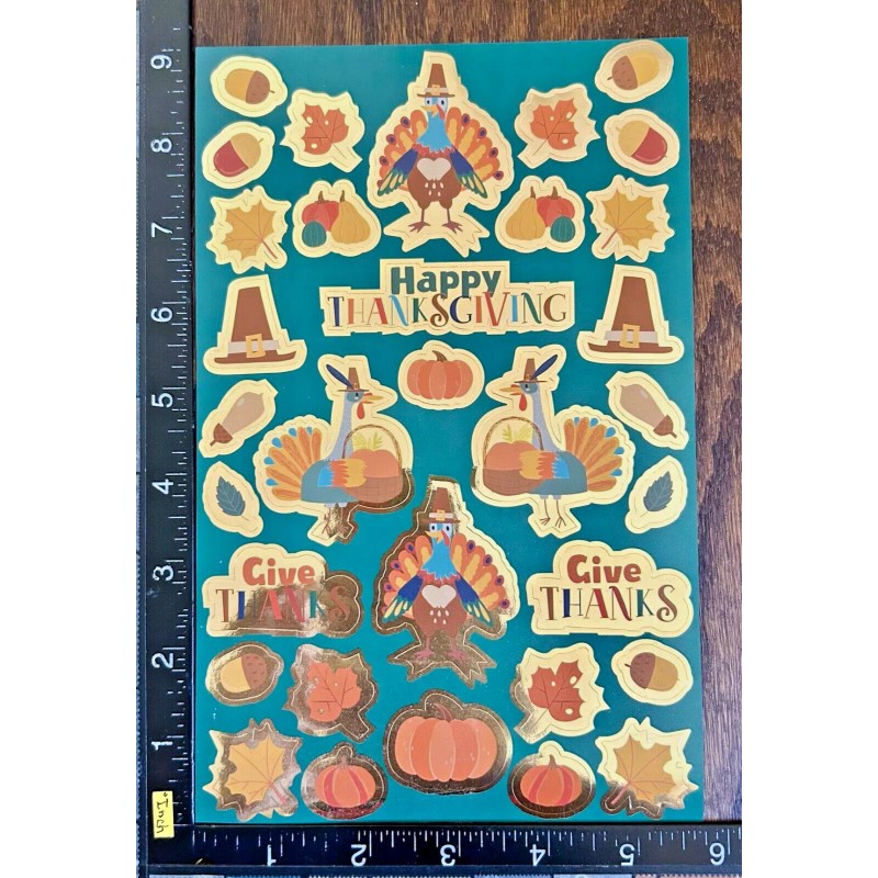 CREATOLOGY THANKS GIVING, FALL, TURKEY, PUMPKINS, CORN, ONE SHEET BEAUTIFUL