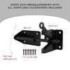 Heavy Duty Self Locking Gate Latch for Wooden Fence with