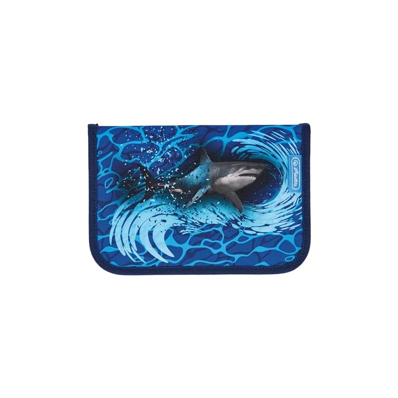 herlitz 31-piece pencil case, Blue Shark, Pencil case