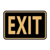 Signs ByLITA Classic Framed Exit Sign (Black Gold) - Large