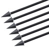 toparchery 12pc Black Screw Archery Broadheads Arrowheads Hunting Broad Head