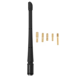 OTOTEC 1 Set 7Inch Automotive Carbon Fiber Flexible Rubber Antenna with Antenna Studs Compatible with Ford F150 2009-2024 for Optimizing FM/AM Reception, Black