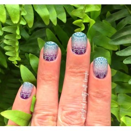 Color Street Nail Polish Strips DROP & GIVE ME ZEN Shimmer Mendala FAN Favorite