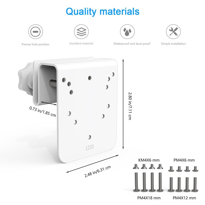 TIUIHU Camera Gutter Mount for TP-Link Tapo TC40/TC41/C500/C510W/C520WS/C530WS/C501GW/C51A/C52A Pan/Tilt Security