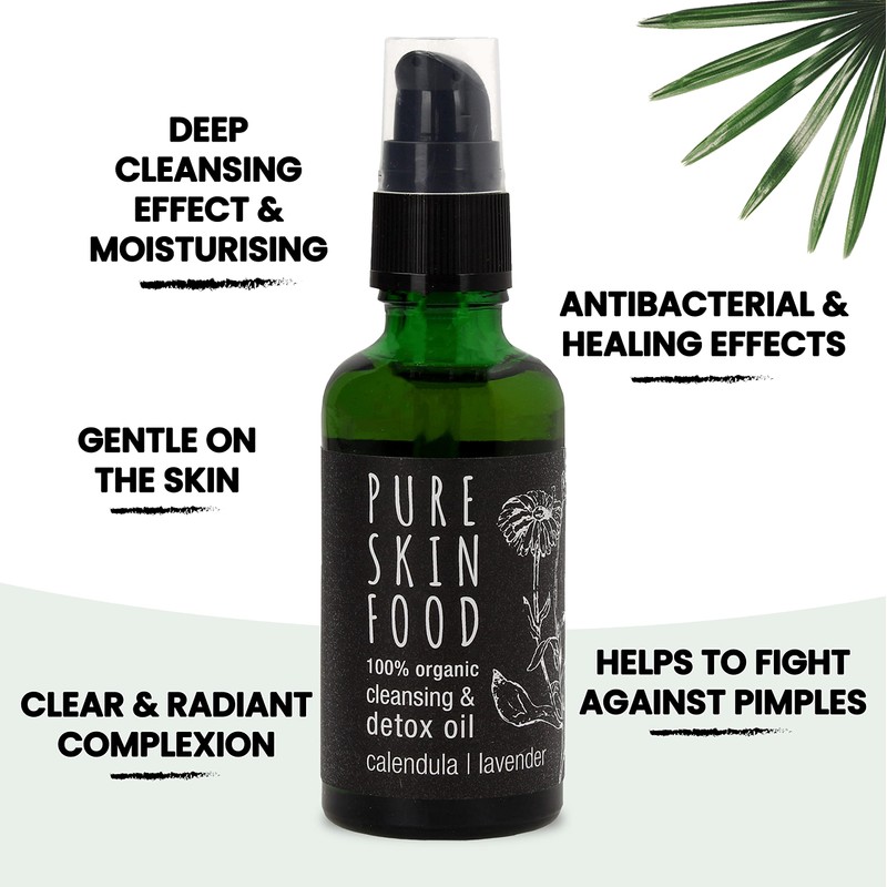 PURE SKIN FOOD Organic Cleansing & Detox Oil Calendula -
