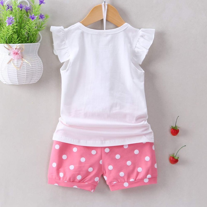 MH-Lucky Conjunto corto de ropa para bebé niña de 2