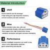 H4 Coupler, 4pcs Car Headlight Socket, 3 Wire Headlight Socket