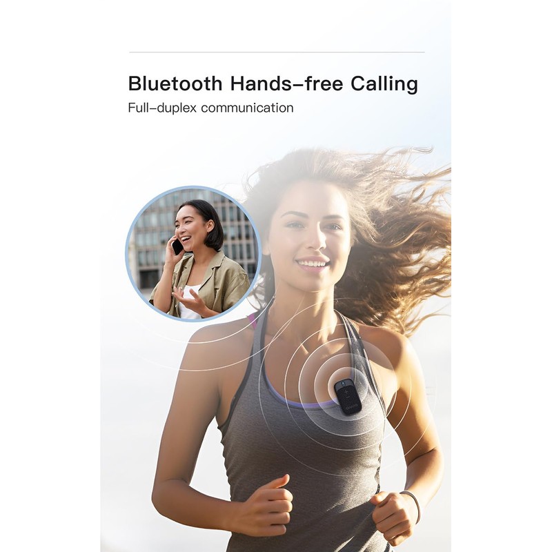 Portable Bluetooth Speaker Clip-On Compatible with Motorola ThinkPhone Wireless IPX5