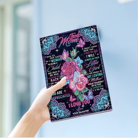 DCIDBEI Diamond Painting Notebook A5 Blanco Rose Flowers Painting by Numbers Adult Diary Diamond Painting Notebooks Craft Set Diamond Painting Beginners Gifts for Girls